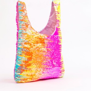 Sacs de courses réutilisables, sacs fourre-tout à paillettes, sacs à main pliables à paillettes en gros pour filles et femmes - Product Image 4