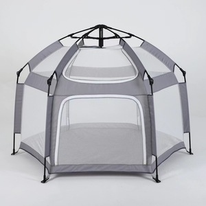 Tente-clôture compacte en tissu à montage rapide pour bébé, idéale pour l'éveil et l'apprentissage de la marche, utilisable en intérieur/extérieur, protection contre les morsures - Product Image 1