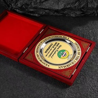 Placa Conmemorativa Personalizada, Grabada, de Aleación de Zinc y Cobre Puro, Artículo Conmemorativo Anual, Aniversario de la Empresa
