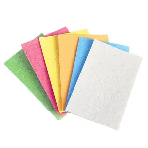 Custom Multicolor Compressed Cellulose Sponge Cellulose Sponge Dual Sided For Kitchen Cellulose Sponge Cleaning