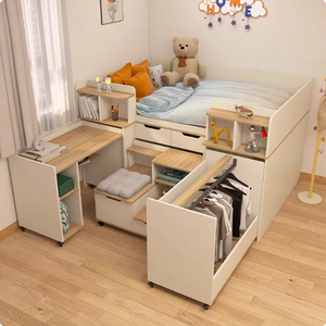 <span class=keywords><strong>Lit</strong></span> de cabine pour enfants et tout-petits, gain de place, <span class=keywords><strong>avec</strong></span> <span class=keywords><strong>bureau</strong></span> coulissant et placard - Product Image 1