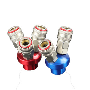 <b>Quick</b> Coupler Round Tee Self Locking <b>Connector</b> C Type SMV Air Compressor Pneumatic Component - Product Image 1