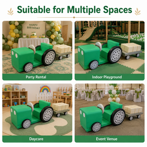 Équipement <span class=keywords><strong>de</strong></span> jeu intérieur commercial pour enfants, thème ferme ludique, avec tracteur et voiture, couleurs personnalisables, pour location événementielle - Product Image 6