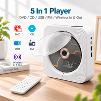 Lecteur DVD multimédia domestique avec lecteur de CD, haut-parleurs, sortie vidéo USB HDMI, radio FM, lecteur de musique