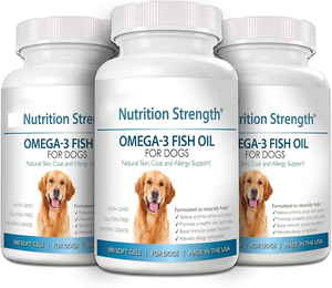 Cápsulas de Aceite de Pescado Omega 3 para Perros - Ácidos Grasos EPA DHA Sin GMO Sin Gluten Grado Humano para el Corazón, Articulaciones y Apoyo a la Alergia 180 Unidades - Product Image 3
