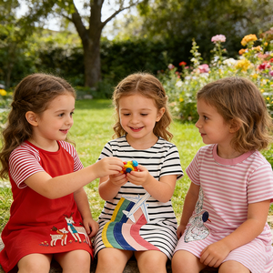 Vestiti Estivi per Bambine, Abiti Casual con Collo Tondo e Maniche Corte in Cotone, per Bambine da 1-3 Anni - Product Image 6