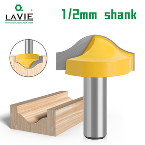 Fraise à arc transparente, queue de 1/2 pouce, longueur de coupe de 60 mm, 2 cannelures, pour machine à bois, outil en carbure - Product Image 4