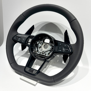 Volant en cuir Alcantara et carbone personnalisé en direct d'usine pour <span class=keywords><strong>Audi</strong></span> R8 A3 A4 B9 A5 B8 A6 C7 A7 S3 S4 RS3 RS5 RS7 <span class=keywords><strong>RS6</strong></span> C8 - Product Image 4