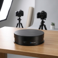 PULUZ Plateau tournant électrique USB de 15 cm, support d'affichage rotatif, accessoires de tournage vidéo, plateau tournant pour la photographie, capacité de charge de 1 à 5 kg