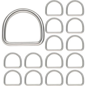 Anillos de hebilla tipo D de acero inoxidable 304 M3 M4 M5 M6 M8 hebillas de anillo sólido soldado Metal Loop D Ring Hardware con acabado pulido - Product Image 2