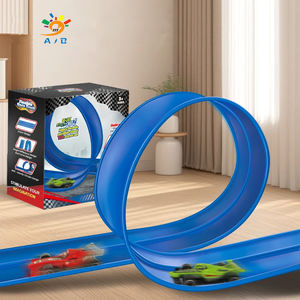 AJB Multijoueur Racing Interaction Double-piste Soft orbit Versatile Glide Rail Car Competition Toys for Kids - Product Image 1