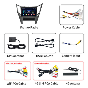 9 英寸安卓 WIFI Carplay 汽车导航立体声触摸屏汽车多媒体播放器收音机适用于斯巴鲁 LEGACY <span class=keywords><strong>OUTBACK</strong></span> 2009~2014 - Product Image 2