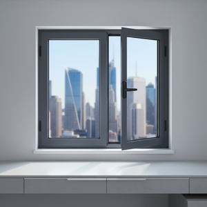 Fenêtre à battant moderne en alliage d'aluminium, double vitrage Low-E, insonorisée, certifiée Energy Star, pour chambre à coucher - Product Image 4