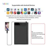 Tableta Gráfica VEIKK Best A30 de 10*6 Pulgadas, 8192 Niveles de Presión, Lápiz Pasivo para Dibujo con Tableta Gráfica de 10*6 Pulgadas