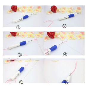 Kit de stylos de broderie <span class=keywords><strong>Punch</strong></span> <span class=keywords><strong>Needle</strong></span> DIY en gros, outils de tricot et de crochet, aiguilles à poinçonner pour broderie sur carte blister - Product Image 5