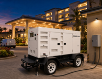 Générateur diesel remorquable Cummins 150 KVA, générateur diesel 120 KW sur remorque, générateur refroidi par eau, alternateur sans balais, certifié CE