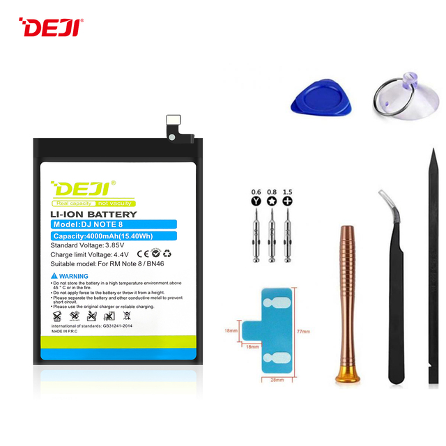 DEJI BN46 Original Replacement Battery for Xiaomi NOTE 8 Redmi 7 Small Phone Battery