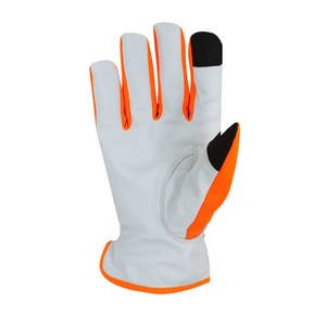 Gants de sécurité en cuir robuste de haute qualité avec logo personnalisé pour l'assemblage, en cuir de chèvre pleine fleur, pour travaux d'assemblage - Product Image 3