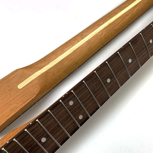 Mástil de guitarra ST personalizado de 22 trastes, radio de 9.5 pulgadas, de caoba satinada con diapasón de palisandro - Product Image 4