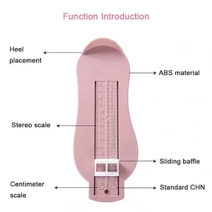 Medidor de longitud de pies para bebés y niños pequeños, regla de medición de talla de zapatos, herramienta de plástico de alta precisión para niños y niñas - Product Image 4