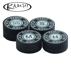 Puntas de Taco de Billar Kamui Black Originales al por Mayor, 14 mm, SS/S/M/H, para Billar Americano, para Jugadores Profesionales - Product Image 1