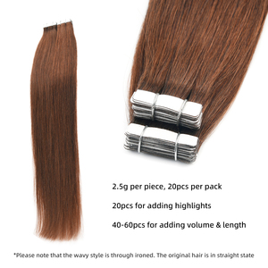 K.SWIGS Novedad al por mayor: Extensiones de cabello humano Remy chino de doble trama con cinta invisible, duraderas y sin enredos. - Product Image 4