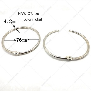 Anneaux de reliure en nickel plaqué argent de 3 pouces pour livres, vente en gros EWANG - Product Image 3