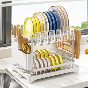 Estante <span class=keywords><strong>Escurridor</strong></span> <span class=keywords><strong>de</strong></span> <span class=keywords><strong>Platos</strong></span> <span class=keywords><strong>de</strong></span> Alambre <span class=keywords><strong>de</strong></span> Metal <span class=keywords><strong>de</strong></span> Doble Capa Personalizado para Gabinete <span class=keywords><strong>de</strong></span> Cocina, Rejilla para Secar <span class=keywords><strong>Platos</strong></span> en Color <span class=keywords><strong>Rosa</strong></span> - Product Image 2