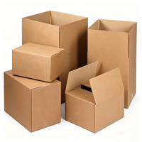 Cajas de Envío de Cartón Corrugado Kraft de Tamaño Personalizado, Cajas de Cartón Corrugado Marrón para Envíos y Mudanzas, Cajas de Cartón Corrugado para Embalaje