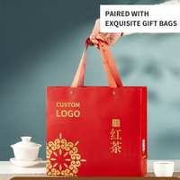 Thé de santé fermenté en sachets, de bourgeons dorés de la récolte pré-Qingming, provenant de jeunes arbres, en boîte cadeau du Guangdong, 150g