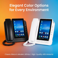 Téléphone fixe sans fil DLNA ZT8600 4G LTE double SIM Android 11, téléphone avec appels vidéo HD pour les entreprises et les bureaux professionnels