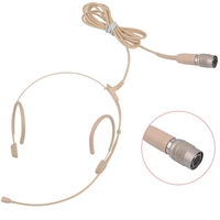 Micrófono de Diadema Electret HM-4035 Versión Mejorada, Mini Micrófono de Condensador de 4 Pines para Audio Technica Body-Pack