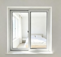 Fenêtre coulissante en PVC Conch avec double vitrage et renfort en acier
