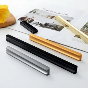 Cabinet <b>Handle</b> Bookcase Drawer <b>Pull</b> Factory Direct Sale Modern Durable Aluminum Alloy Ibeam Type <b>Pull</b> <b>Handles</b> For Kitchen Cabine - Product Image 1