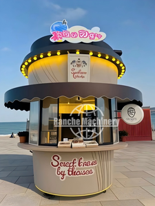 Coffee <b>Van</b> Mobile Coffee Concession Trailers Portable Cafe Cart Mini Donut Cart Stainless Steel Built-In Power for Snack Food - Product Image 4