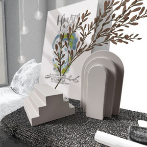 מחזיקי ספרים דקורטיביים מבטון נגד החלקה, לקישוט הבית, מחזיקי ספרים לשולחן - Product Image 2