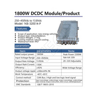 EV Car 2Kw DCDC 400v 1.5kw 3kw buck 48V module chargeur de batterie 12V 200Vdc ~ 800Vdc à 13.8V 27.5V dcdc chargeur EV dc-dc convertisseurs