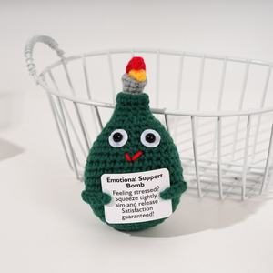 Fatto a mano uncinetto artigianale divertente bambola <span class=keywords><strong>Goofy</strong></span> peluche scrivania decorazione regalo per bambini e adulti in tessuto e tessuto artigianato genere - Product Image 2