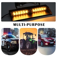 Super Bright Auto Dash Light 12 Leds Stroboscope Fenêtre Dash Light R10/CE Véhicule Fenêtre Strobe Avertissement Dash Version Light pour Voiture