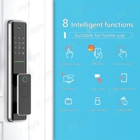 Eseye OEM/ODM Tuya App remoto Wifi Cerradura Inteligente NFC Cerradura de puerta inteligente automática con cámara 6068 Código de mortaja electrónica