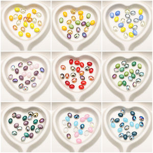 Zhubi 9X12MM perles <span class=keywords><strong>de</strong></span> verre à facettes Bull Eye mélanger les couleurs <span class=keywords><strong>de</strong></span> Jade perles ovales en cristal <span class=keywords><strong>de</strong></span> bonne qualité pour la fabrication <span class=keywords><strong>de</strong></span> bijoux bricolage artisanat - Product Image 6
