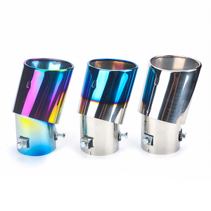 PUERXIN-tubo de <span class=keywords><strong>escape</strong></span> de <span class=keywords><strong>cola</strong></span> para coche, silenciador de <span class=keywords><strong>escape</strong></span>, modificación de tubo de <span class=keywords><strong>escape</strong></span> único y recto - Product Image 3