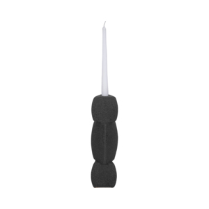 Ceramic Stacked Candle Holder Modern Taper Candlestick For Mantel <b>Console</b> <b>Table</b> Living Room Decor - Product Image 2