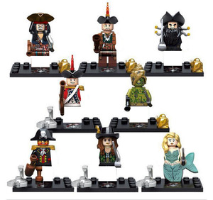 Set de Bloques de Construcción Pirata Somalí, Esqueleto, Soldado de la Marina, Sirena, ABS, MOC, DIY, Compatible con Ladrillos Pequeños, Juguete Educativo, Regalo para Niños - Product Image 2