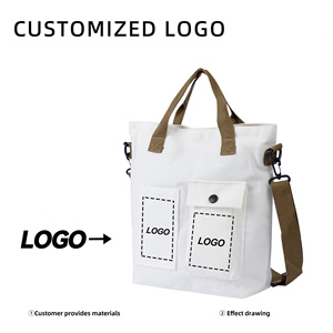 Lớn vải Tote Túi xách túi xách Crossbody dây đeo phụ nữ vai thường Messenger Túi trường kinh doanh du lịch khá nghệ thuật Nhật Bản - Product Image 3