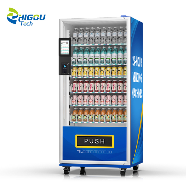 8-inch Touch Screen 60-slot Vending Machine Cooling SDK Coin/QR Candy Snack Vending Machine Coin Operated Vending Machine