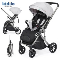 Poussette bébé Kidilo Z8 OEM Chine, légère, réversible, avec position assise et couchée