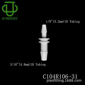 Réducteur de fente en plastique nylon blanc à connexion droite bidirectionnelle avec silicone Pagoda pour tuyau de gaz à eau douce, produit en plastique médical - Product Image 5