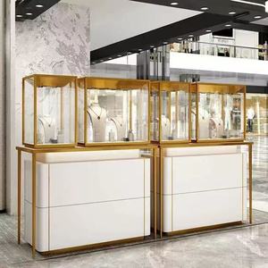 Vitrine de présentation de <span class=keywords><strong>bijoux</strong></span> en acier inoxydable rond de luxe RZ, <span class=keywords><strong>présentoir</strong></span> de <span class=keywords><strong>bijoux</strong></span> en bois, présentoirs de <span class=keywords><strong>bijoux</strong></span> - Product Image 2