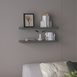 Ecco 31.5 Inch Wide Floating Shelves Set Of 2 <b>Wall</b> Decor Storage <b>Book</b> Shelves For Bedroom Bathroom - Product Image 1